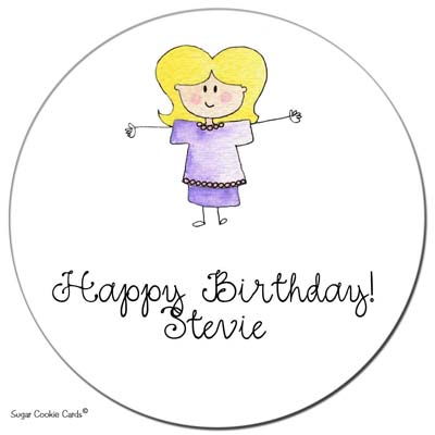 Sugar Cookie Gift Stickers - Kid 7 Sugar Cookie Gift Stickers - Kid 7